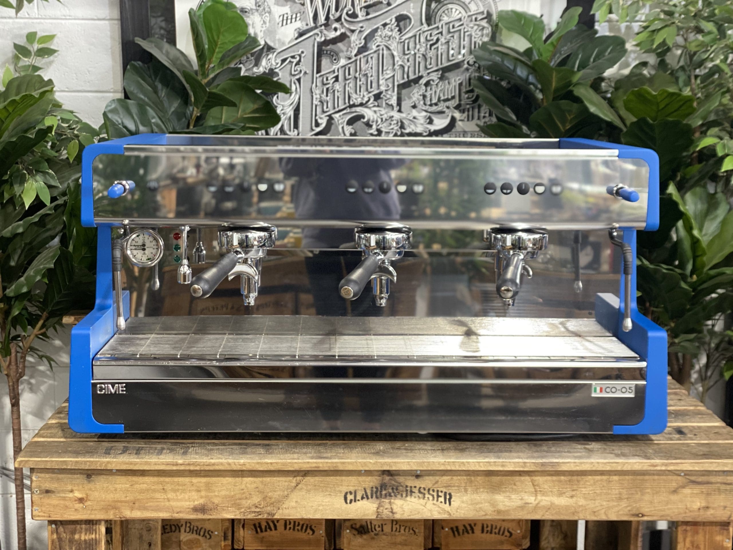 CIME CO-05 3 Group Blue Espresso Coffee Machine - Used