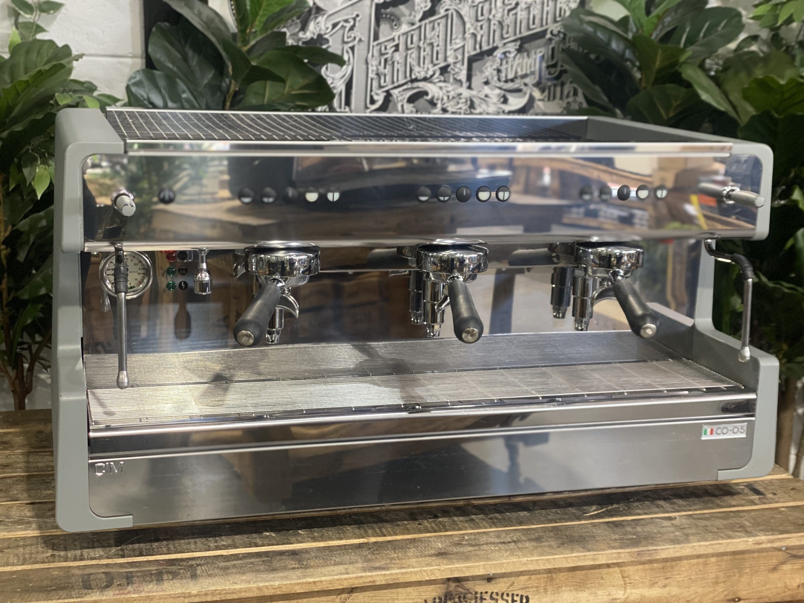CIME CO-05 3 Group Grey Espresso Coffee Machine - Used