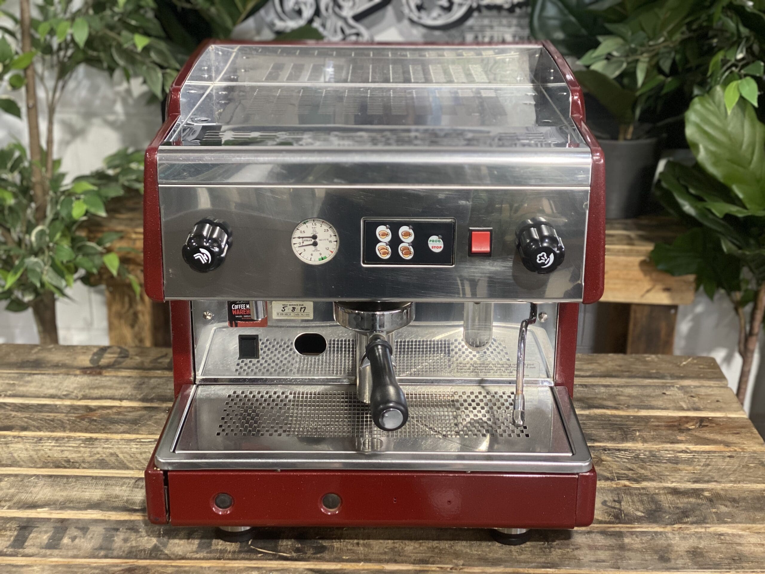 CMA 1 Group Red Espresso Coffee Machine - Used