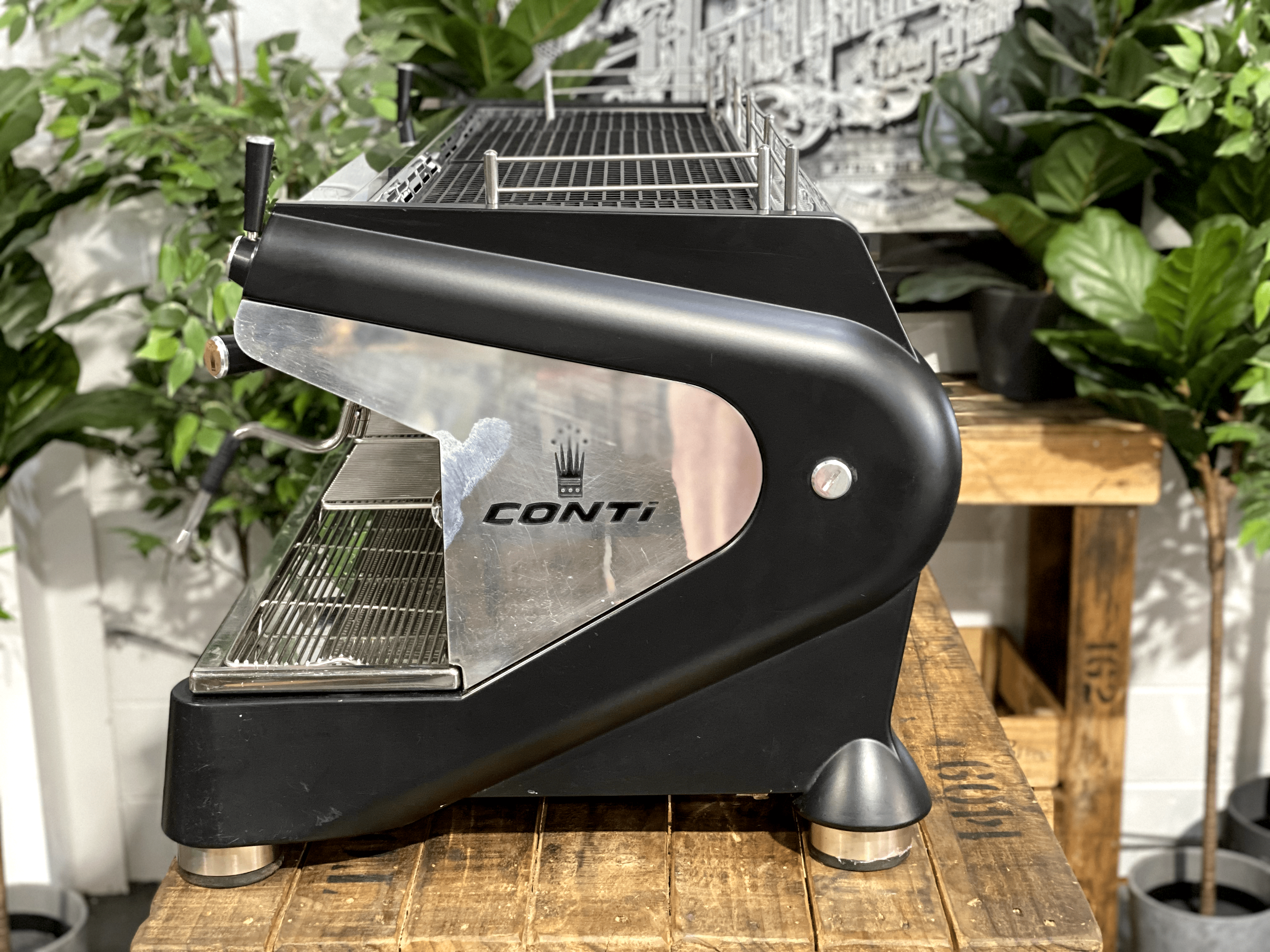 Conti Monte Carlo 3 Group Black Espresso Coffee Machine - Used