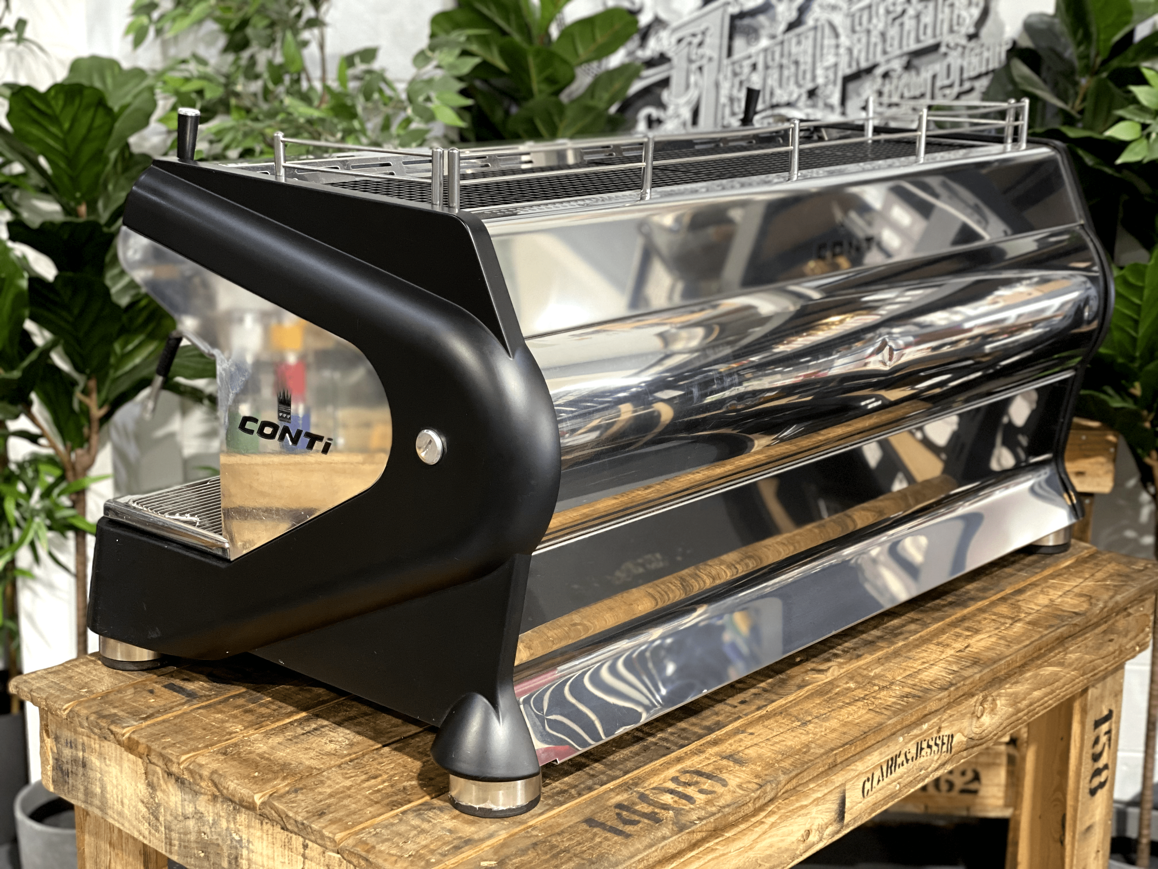 Conti Monte Carlo 3 Group Black Espresso Coffee Machine - Used