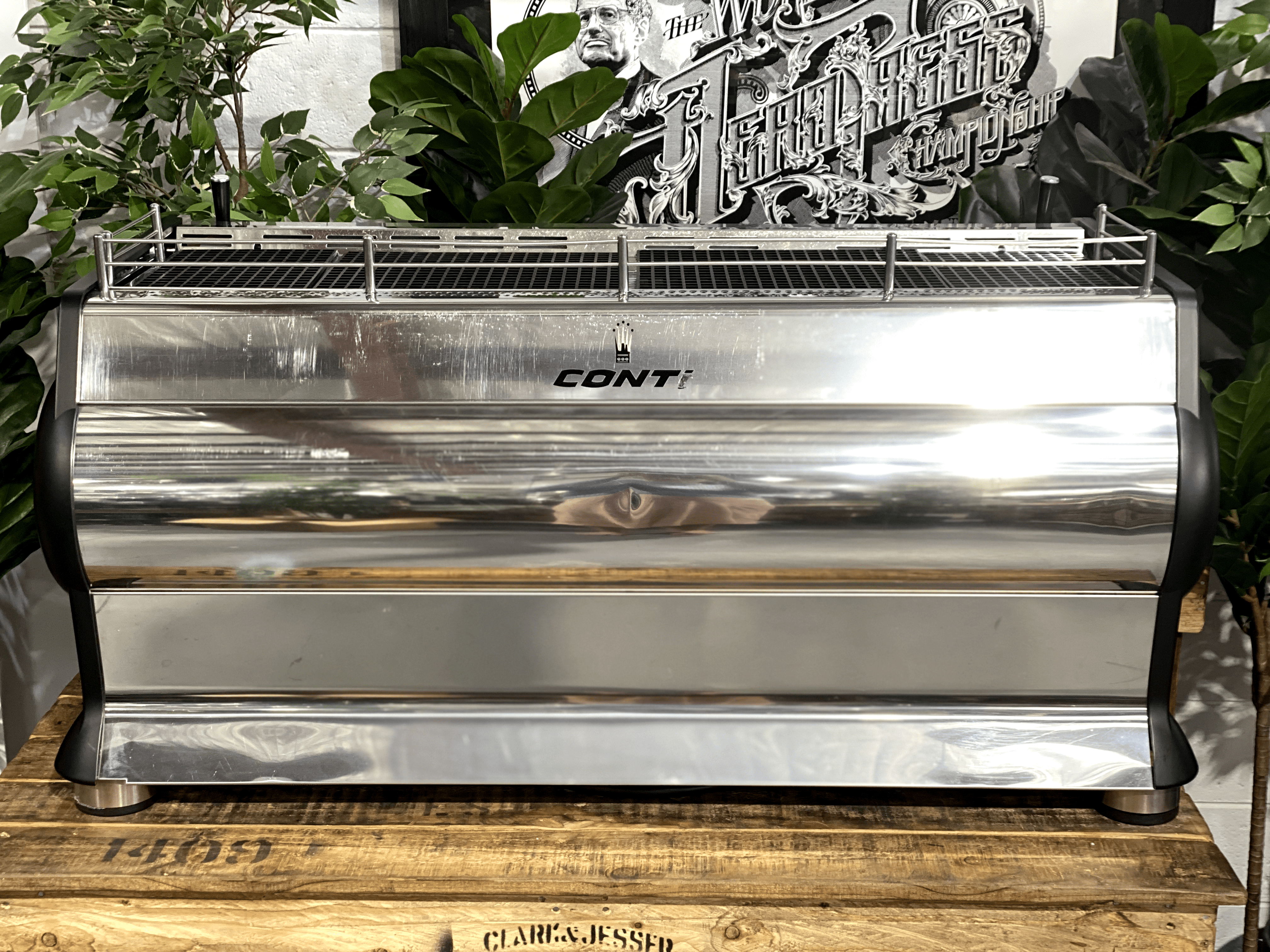 Conti Monte Carlo 3 Group Black Espresso Coffee Machine - Used