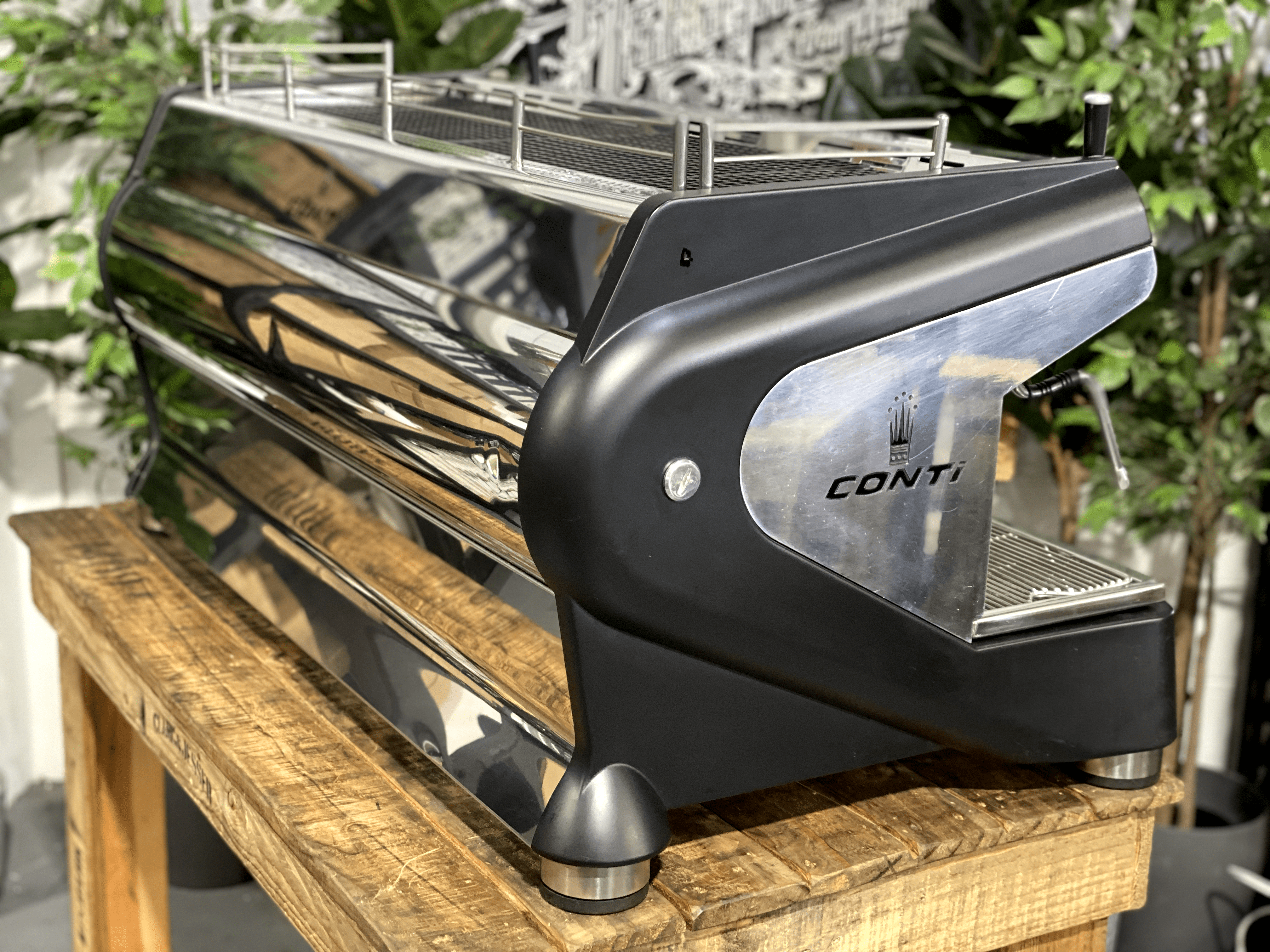 Conti Monte Carlo 3 Group Black Espresso Coffee Machine - Used