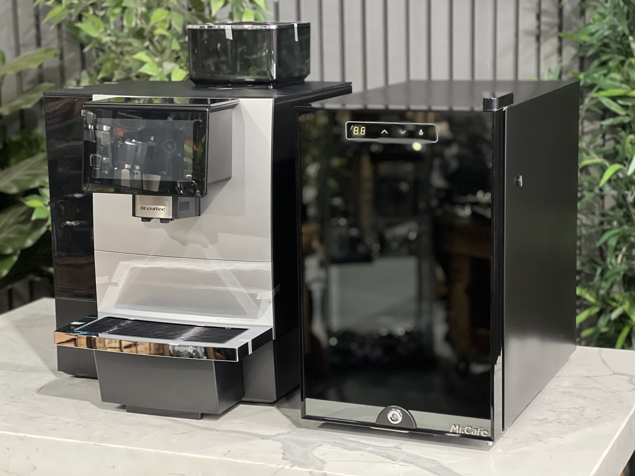 Dr Coffee F11 Big With SC08 Milk Fridge Fully Automatic New Black
