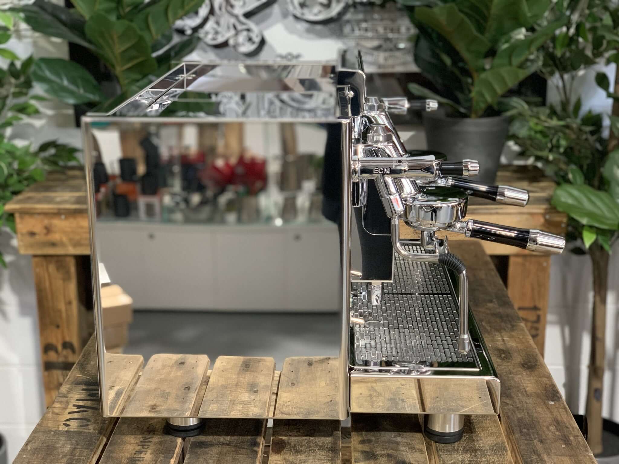 Ecm Elektronika Profi Due 2 Group Stainless Steel Brand New Espresso Coffee Machine