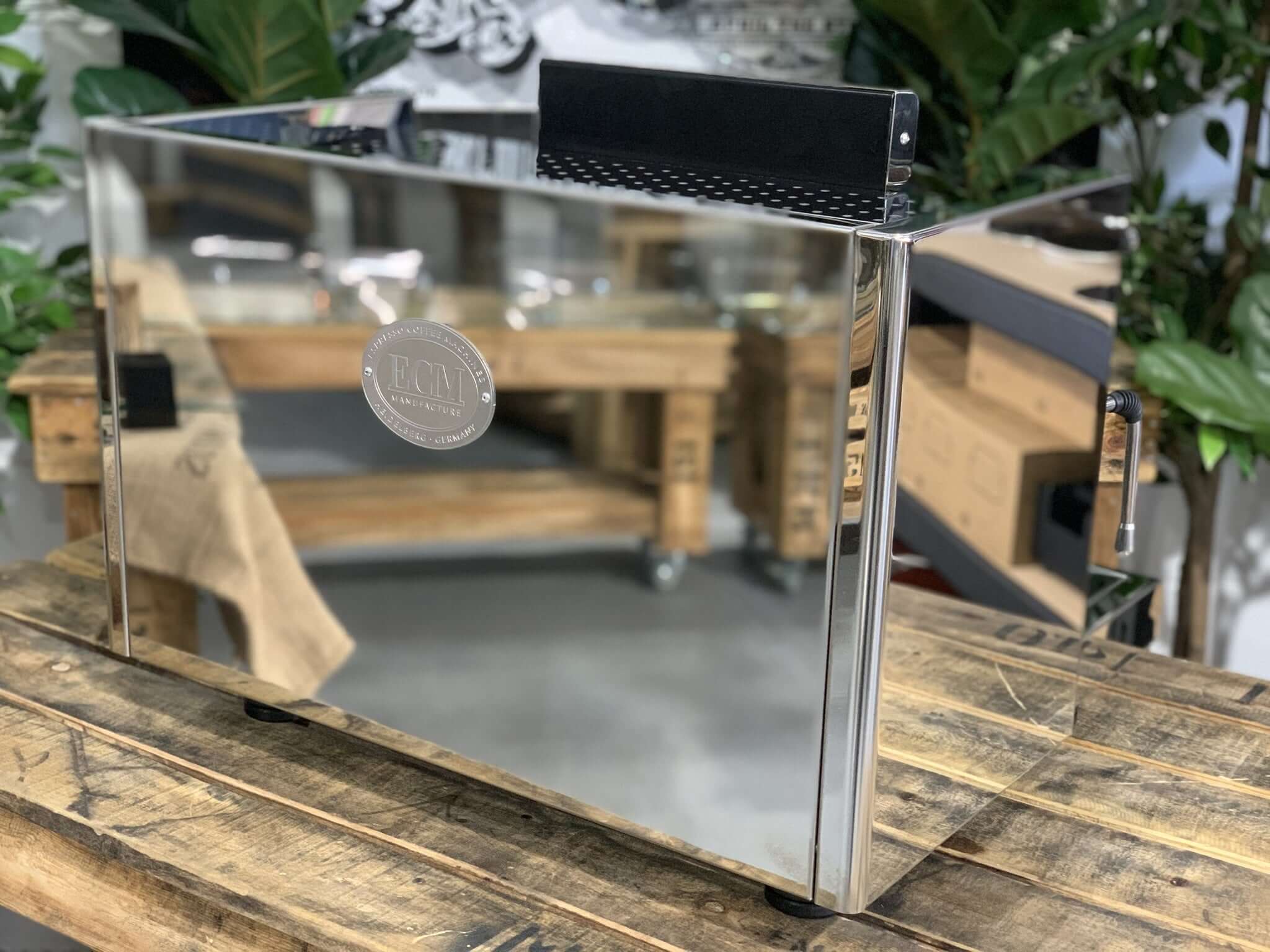 Ecm Elektronika Profi Due 2 Group Stainless Steel Brand New Espresso Coffee Machine