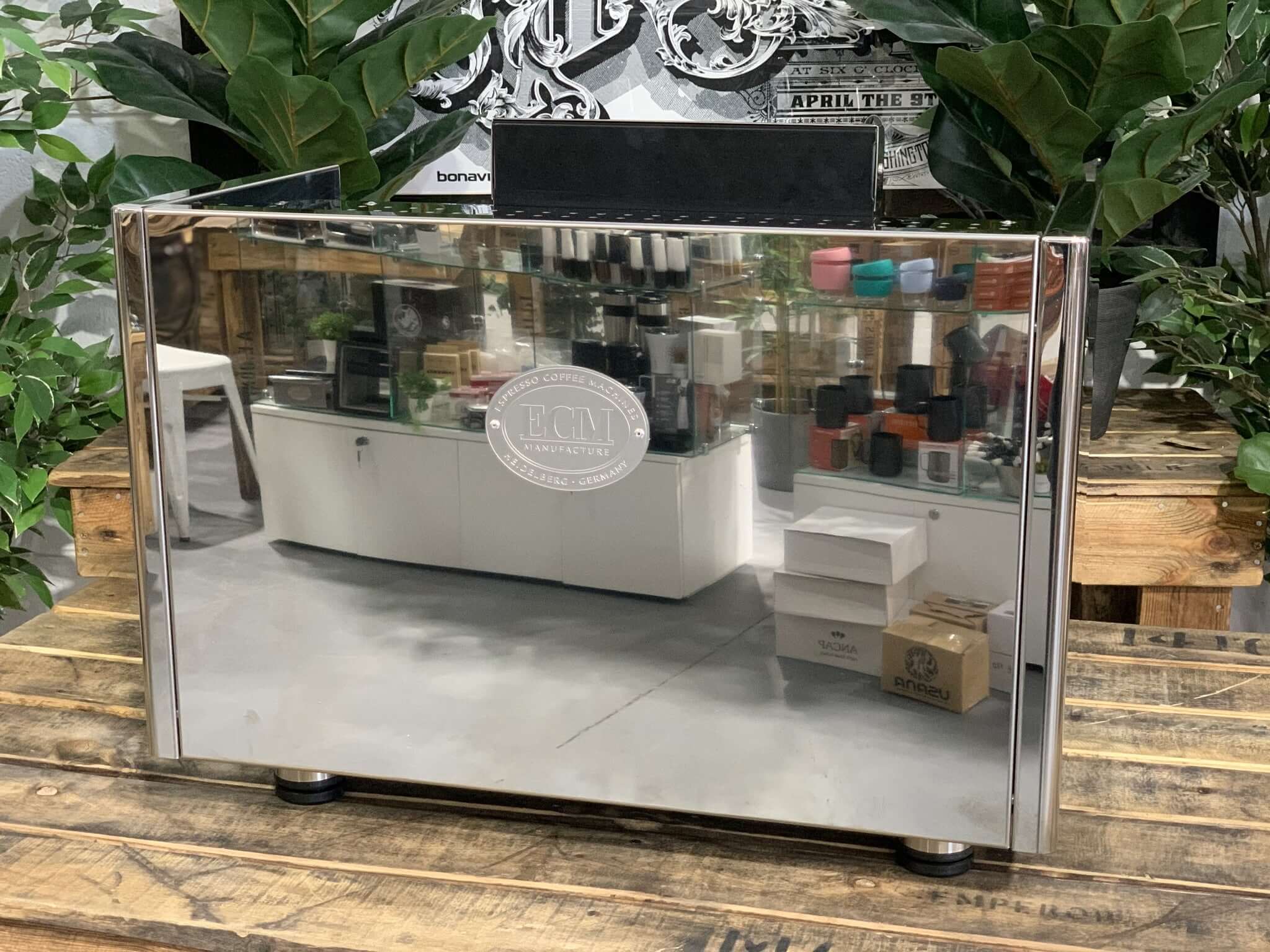 Ecm Elektronika Profi Due 2 Group Stainless Steel Brand New Espresso Coffee Machine