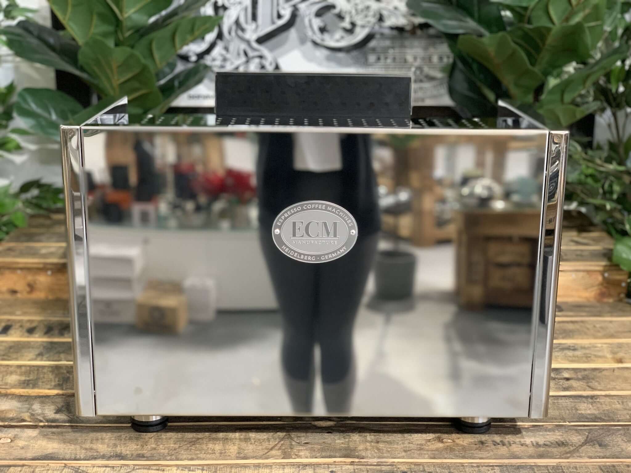 Ecm Elektronika Profi Due 2 Group Stainless Steel Brand New Espresso Coffee Machine