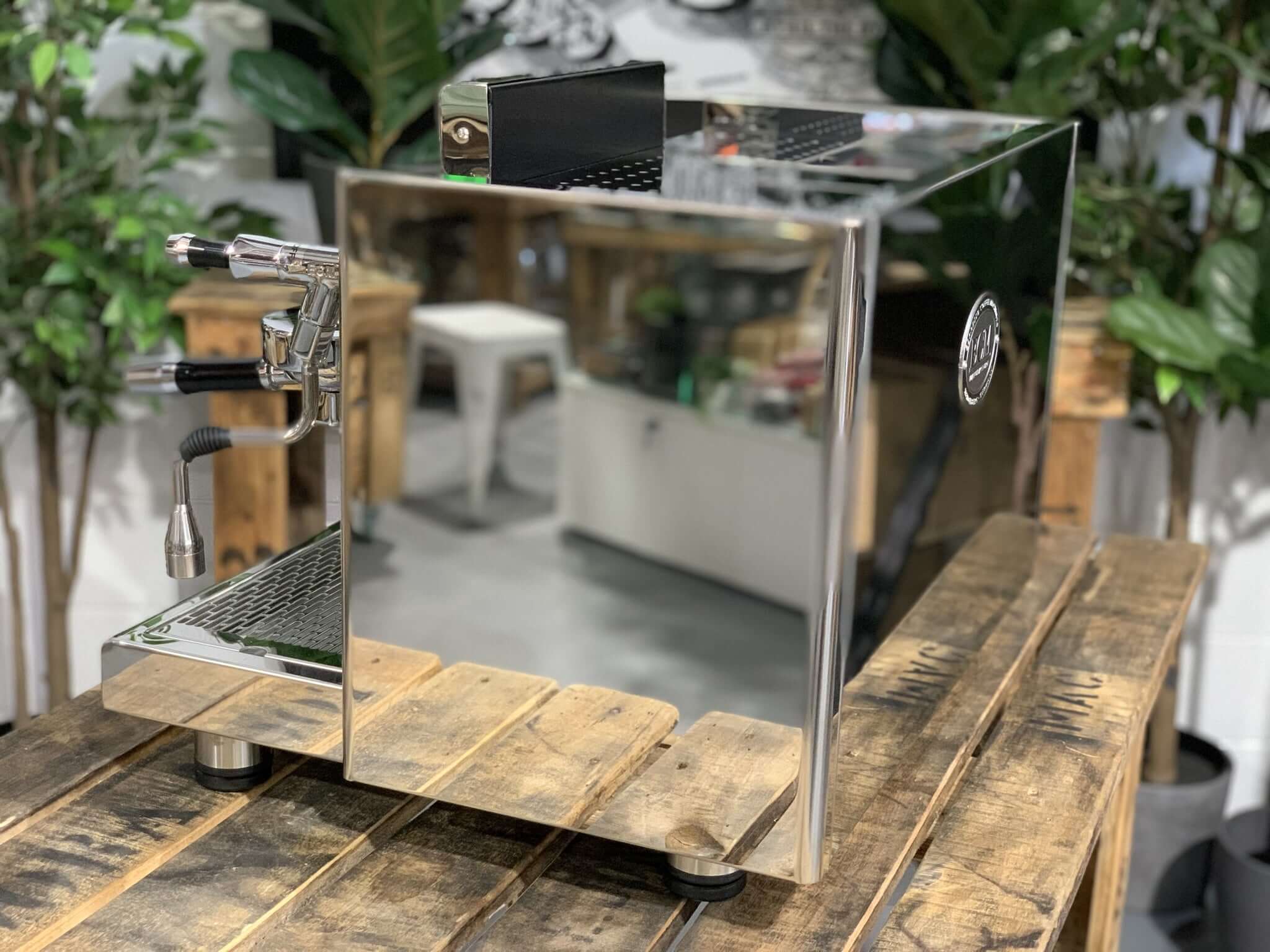 Ecm Elektronika Profi Due 2 Group Stainless Steel Brand New Espresso Coffee Machine