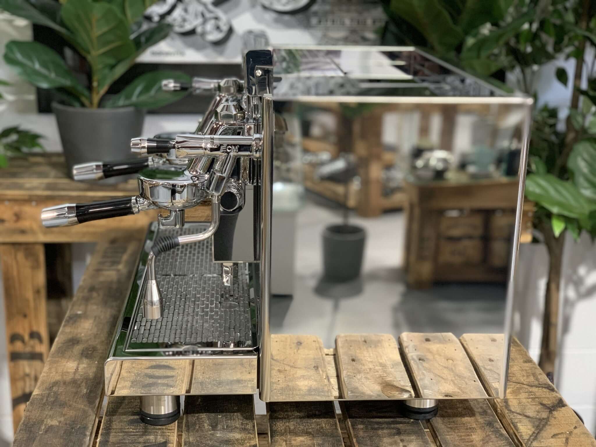 Ecm Elektronika Profi Due 2 Group Stainless Steel Brand New Espresso Coffee Machine