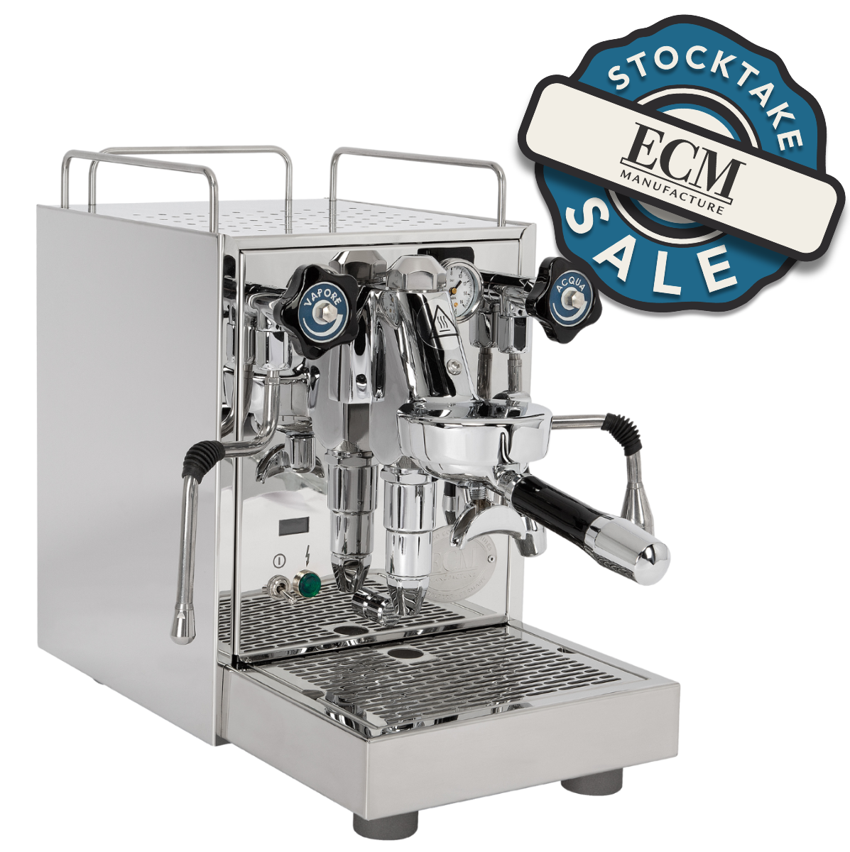 ECM Mechanika VI Slim PID 1 Group Coffee Machine Stainless - New