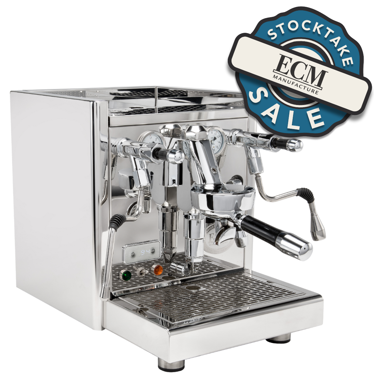 ECM Technika V Profi Rotary PID 1 Group Coffee Machine Stainless - New