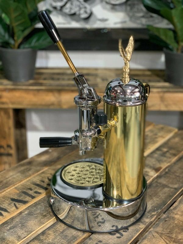 Elektra Micro Casa 1 Group Coffee Machine Chrome & Gold - New