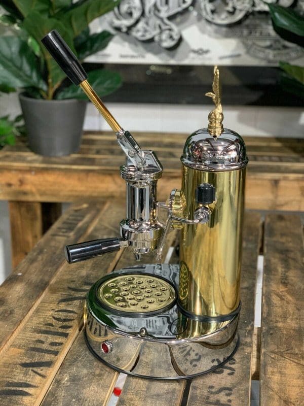 Elektra Micro Casa 1 Group Coffee Machine Chrome & Gold - New