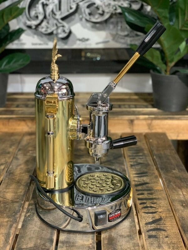 Elektra Micro Casa 1 Group Coffee Machine Chrome & Gold - New