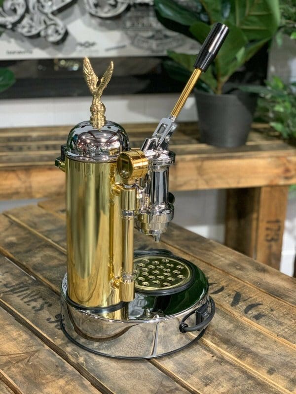 Elektra Micro Casa 1 Group Coffee Machine Chrome & Gold - New