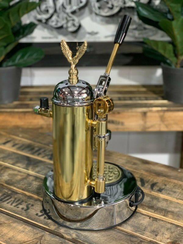 Elektra Micro Casa 1 Group Coffee Machine Chrome & Gold - New