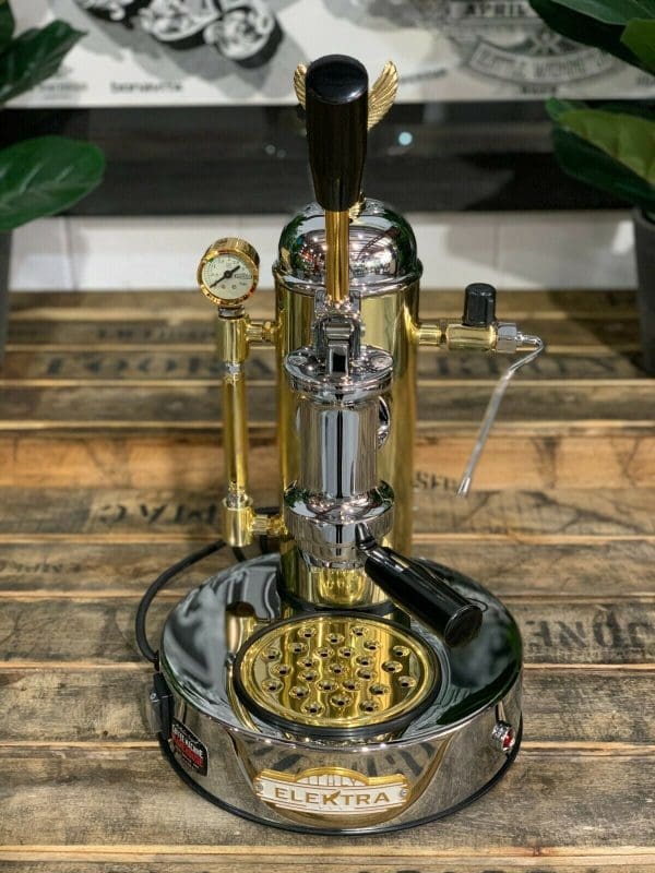 Elektra Micro Casa 1 Group Coffee Machine Chrome & Gold - New