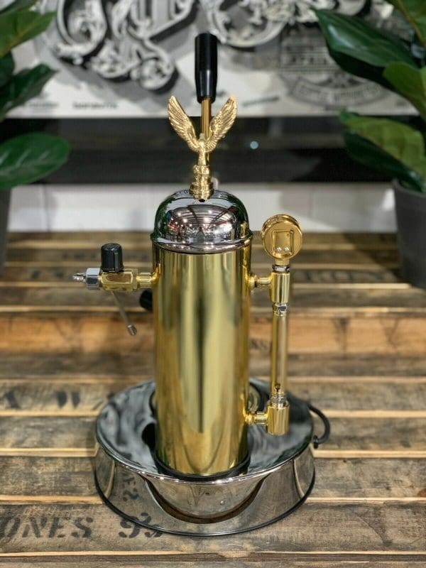 Elektra Micro Casa 1 Group Coffee Machine Chrome & Gold - New