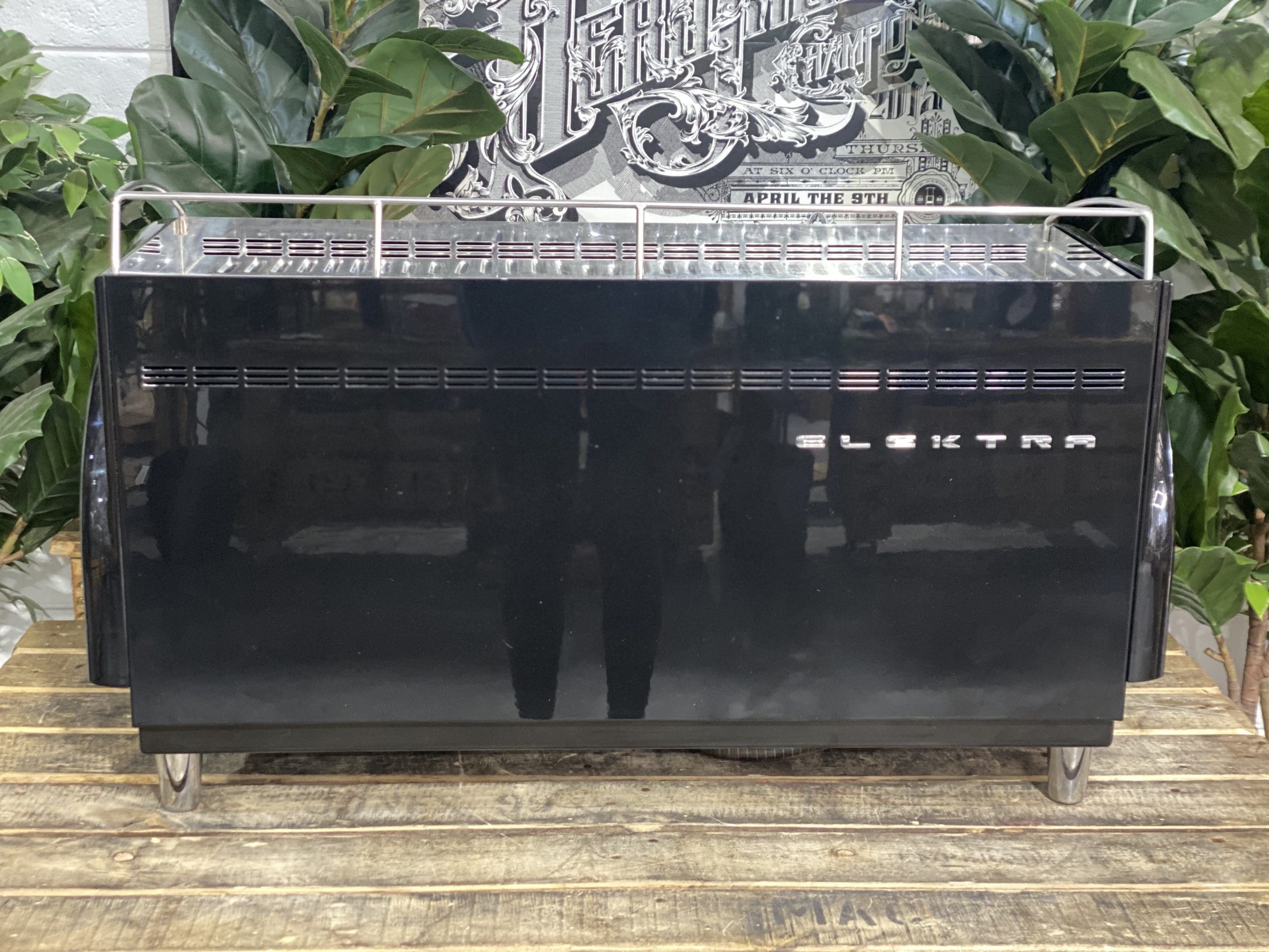 Elektra Maxi 3 Group Black Espresso Coffee Machine - Used