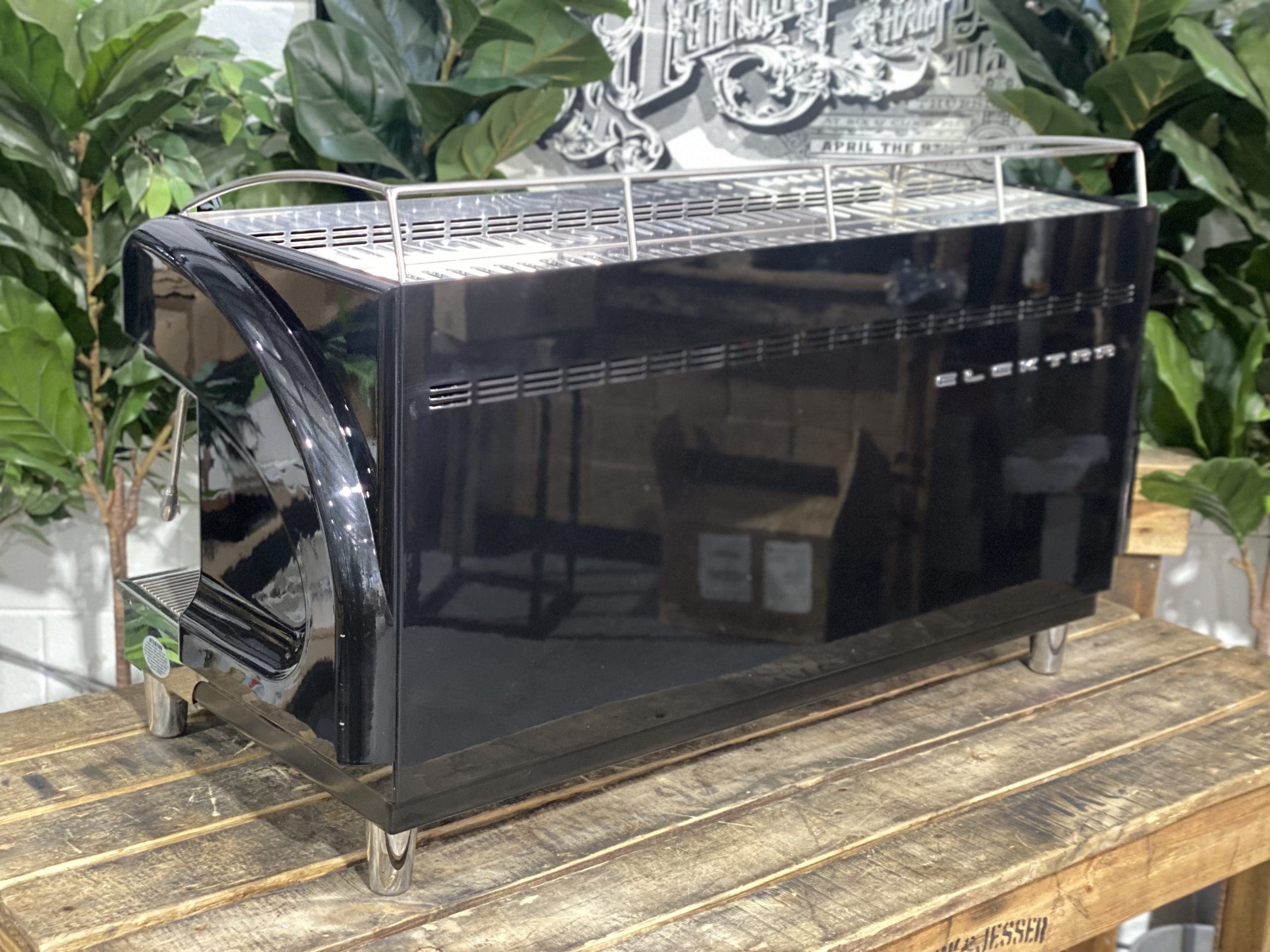 Elektra Maxi 3 Group Black Espresso Coffee Machine - Used