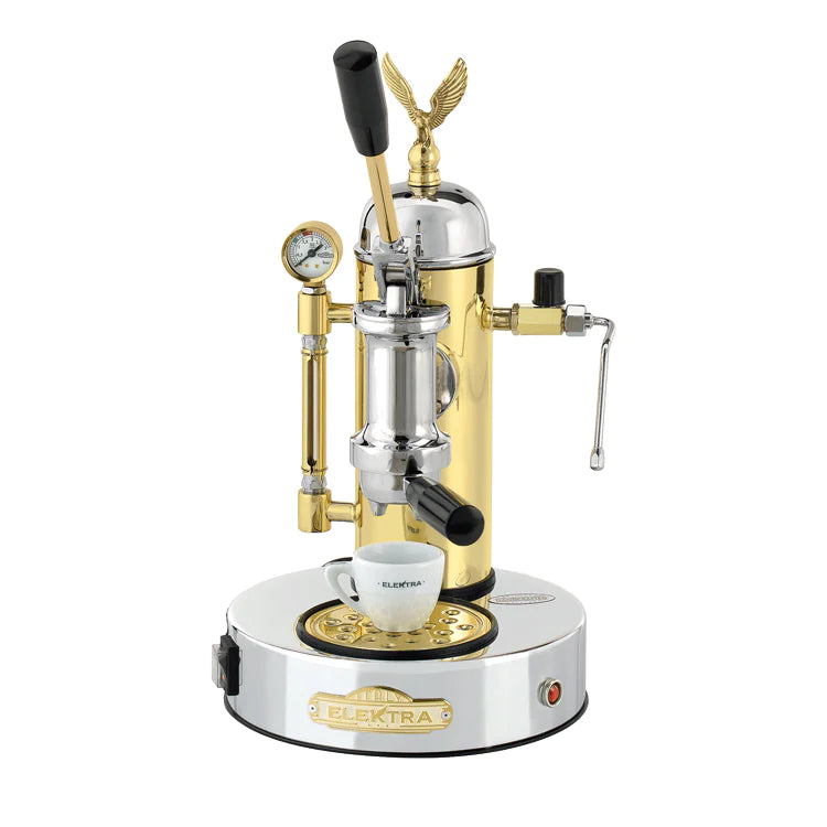 Elektra Micro Casa 1 Group Coffee Machine Chrome & Gold - New