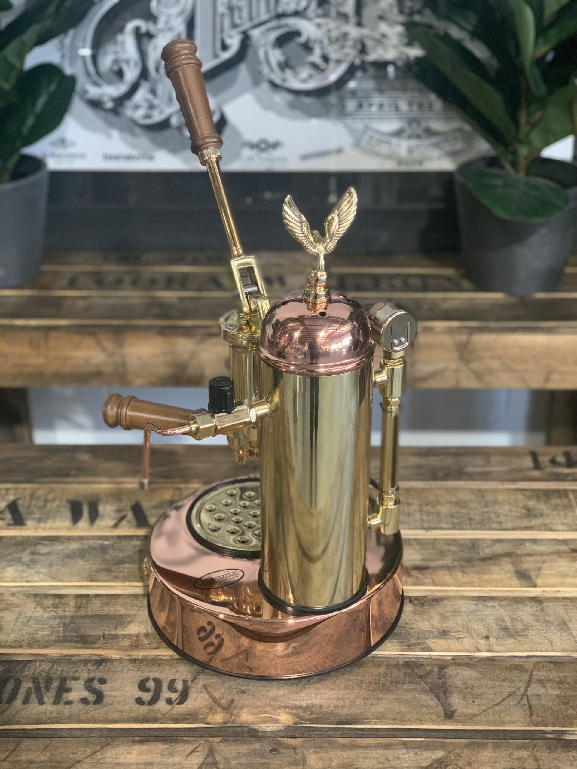 Elektra Micro Casa Leva 1 Group Coffee Machine Bronze & Gold - New