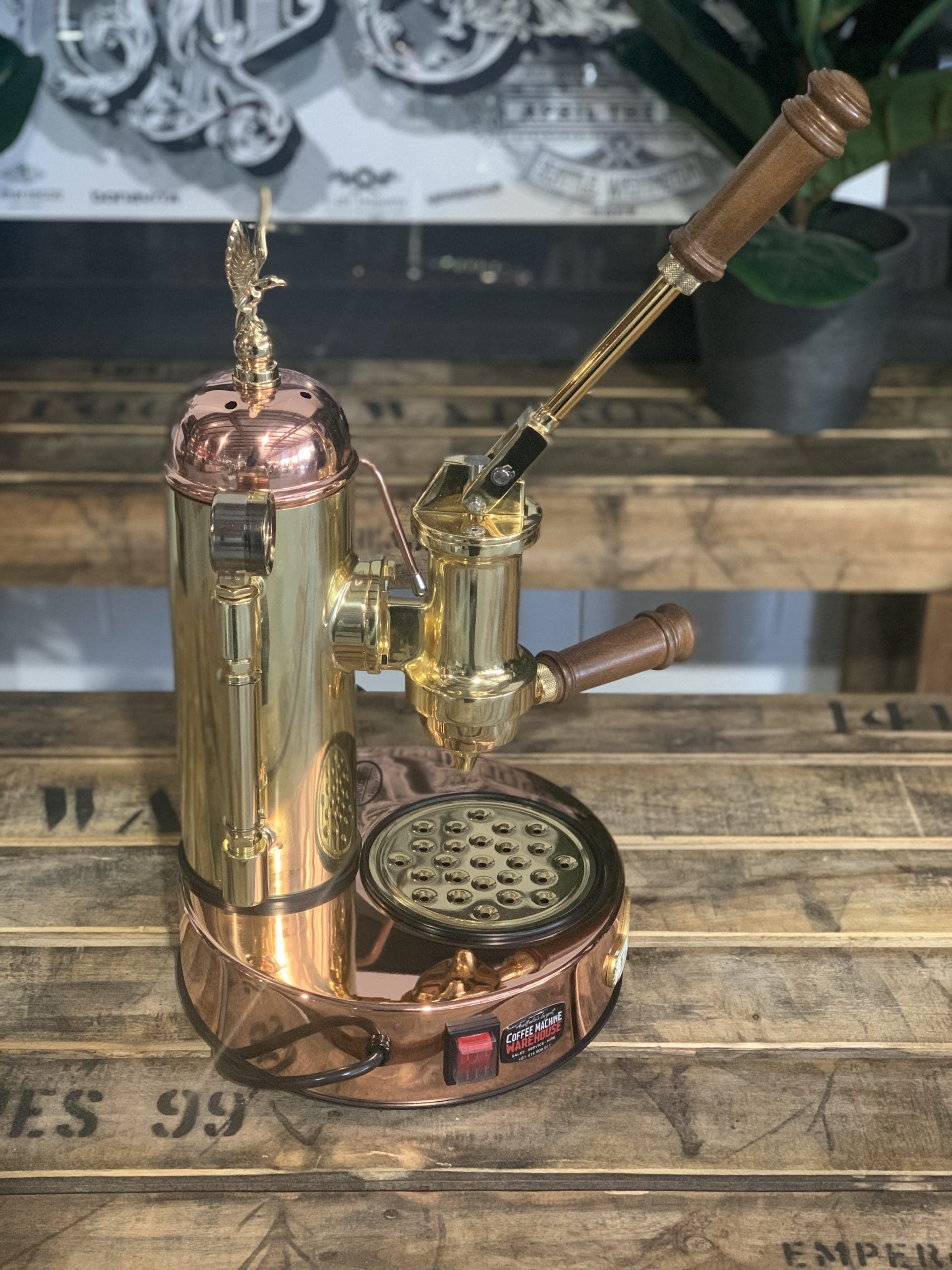 Elektra Micro Casa Leva 1 Group Coffee Machine Bronze & Gold - New