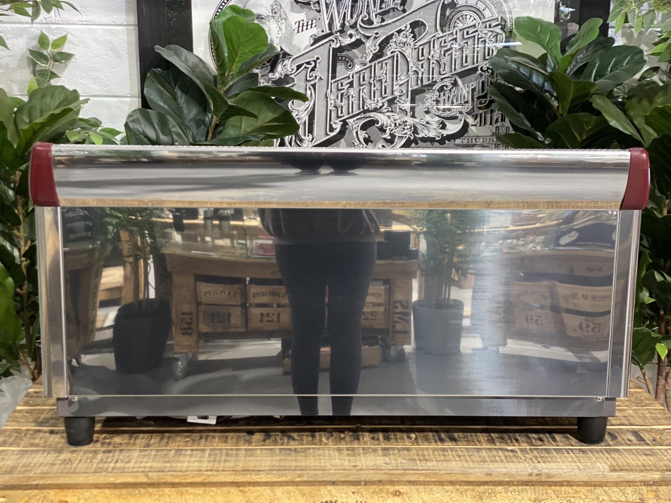 Expobar MegaCrem High Cup 3 Group Stainless & Red Espresso Coffee Machine - Used