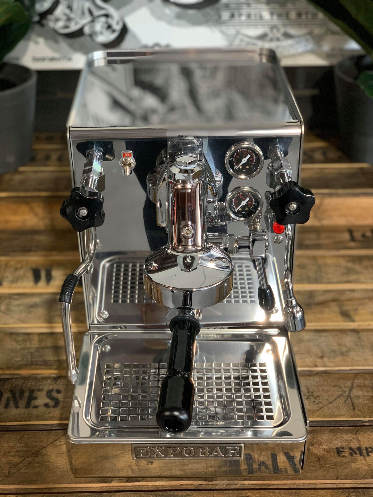 Expobar Office Leva 1 Group Coffee Machine Stainless Steel - New (Plumbed In)