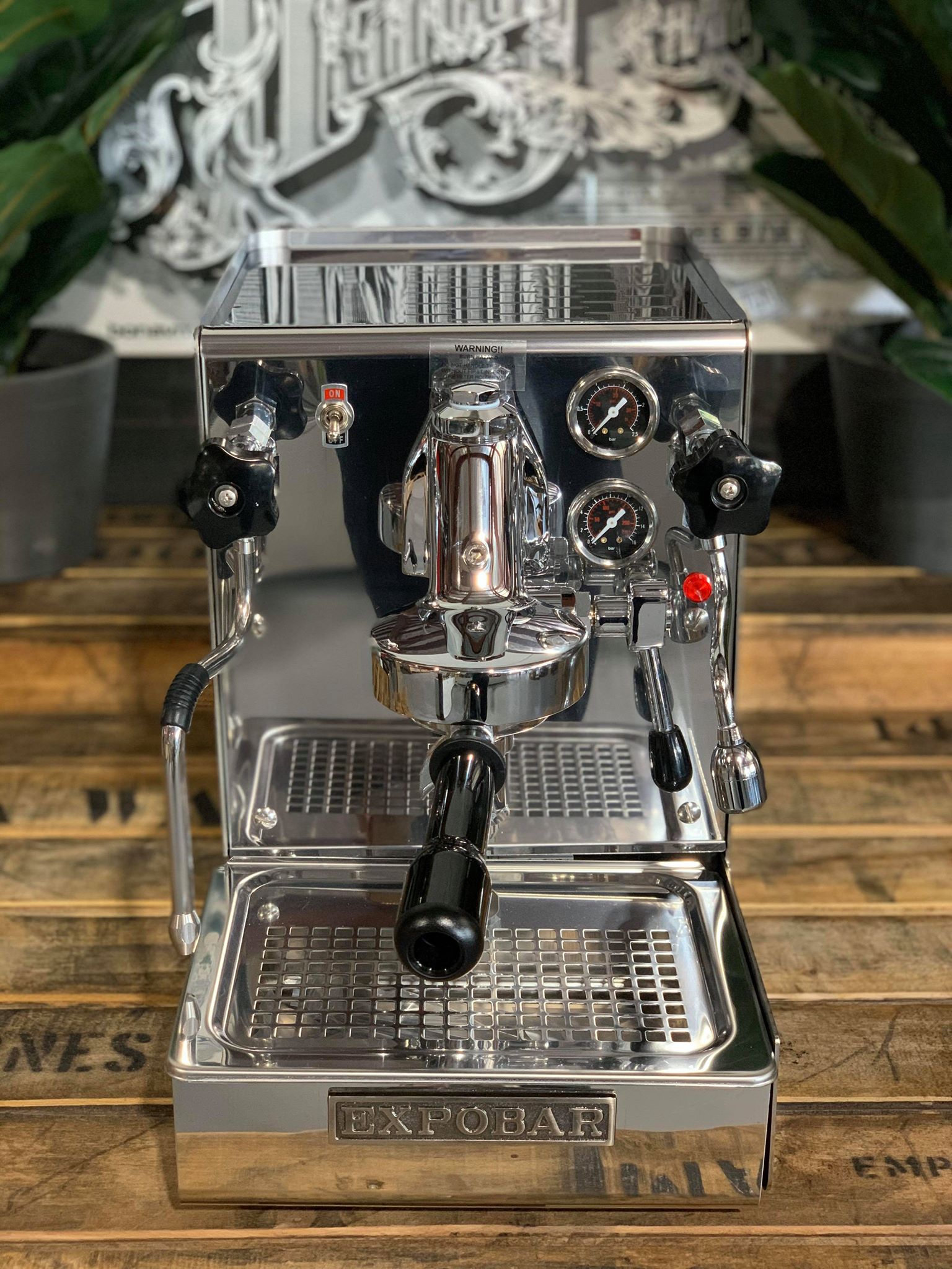 Expobar Office Leva 1 Group Coffee Machine Stainless Steel - New (Plumbed In)