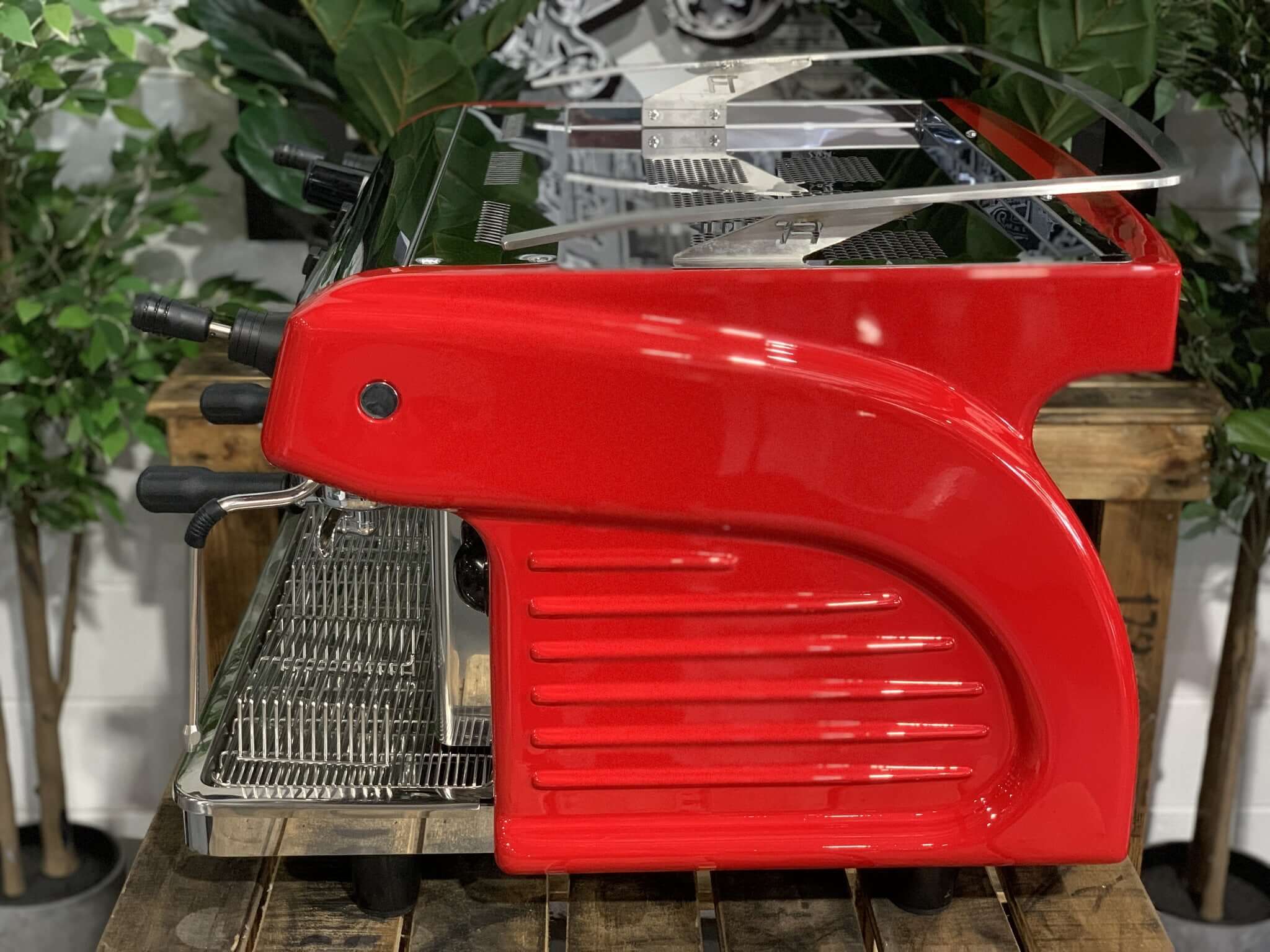 Expobar Ruggero Classic V2 2 Group Espresso Coffee Machine Brand New Red Easy Tap High Cup