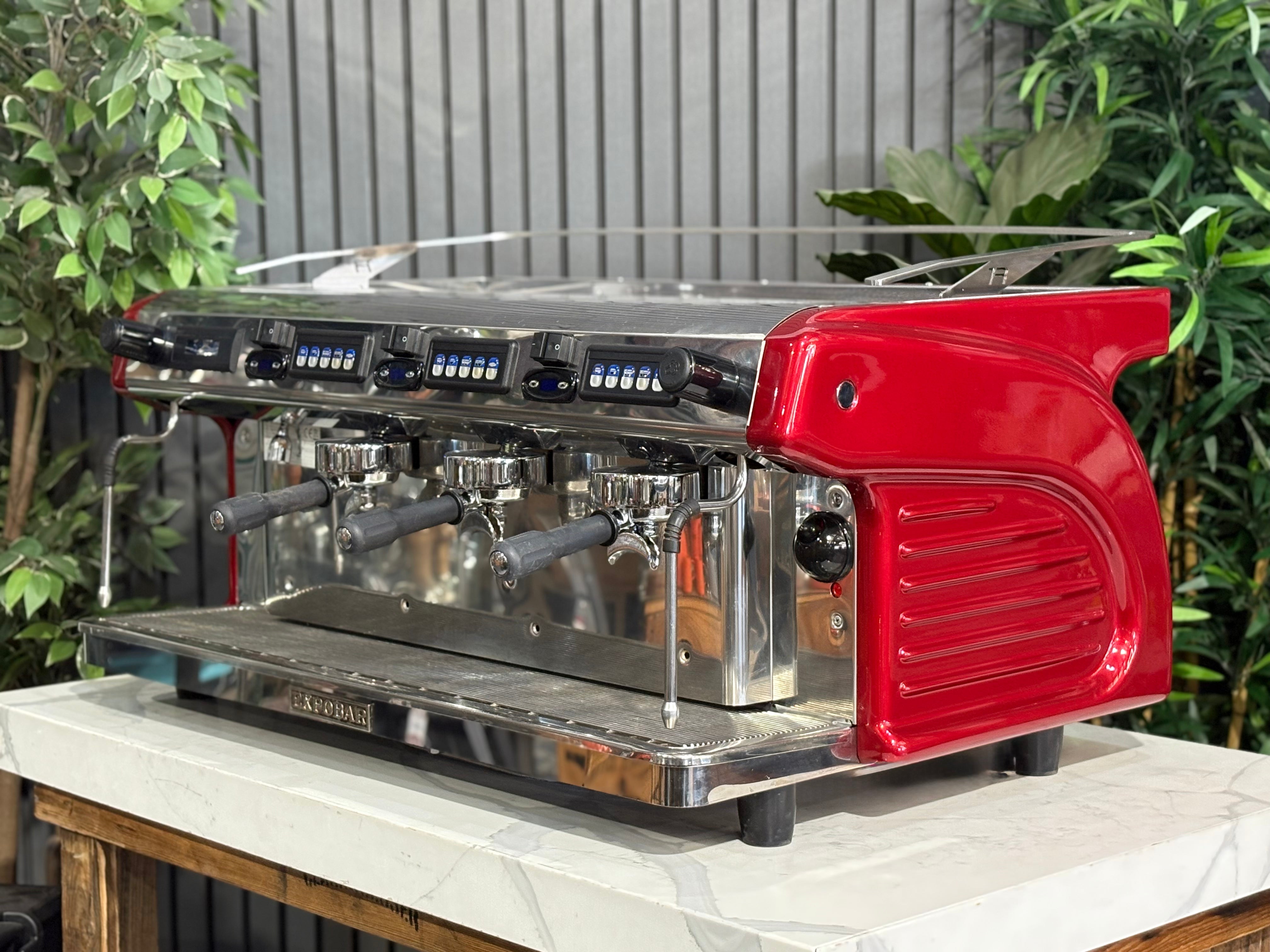 Expobar Ruggero Multiboiler 3 Group Gloss Red - Used