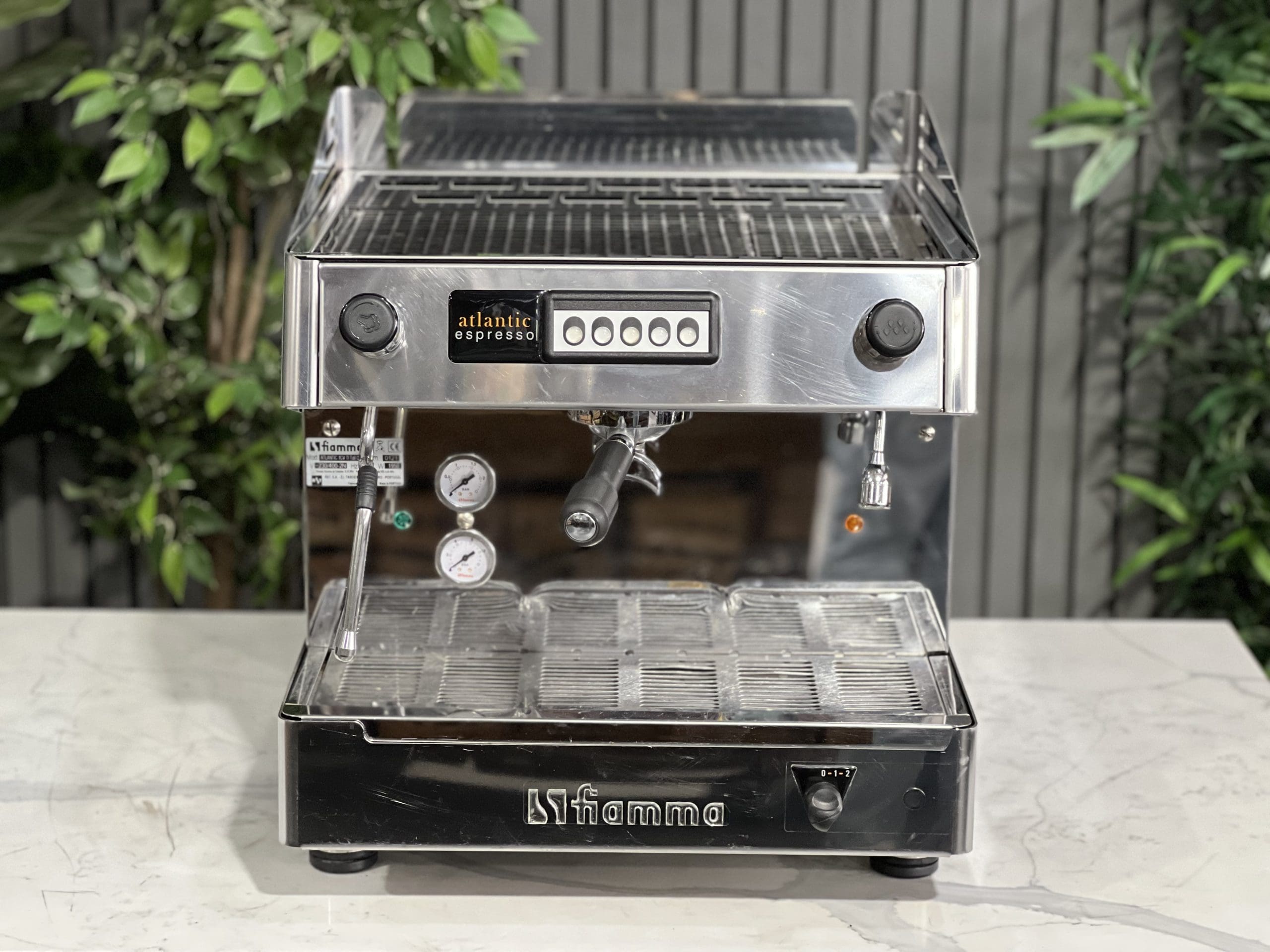 Fiamma Atlantic High Cup 1 Group Stainless Espresso Machine - Used