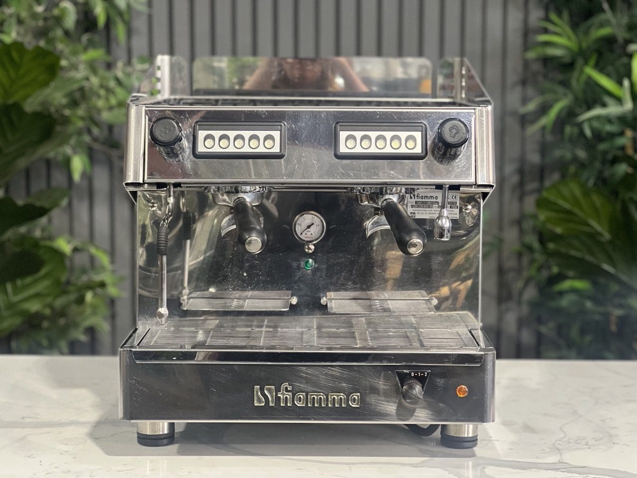 Fiamma Atlantic Compact 2 Group Stainless Espresso Coffee Machine - Used