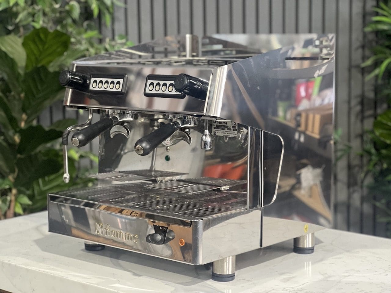 Fiamma Atlantic Compact 2 Group Stainless Espresso Coffee Machine - Used