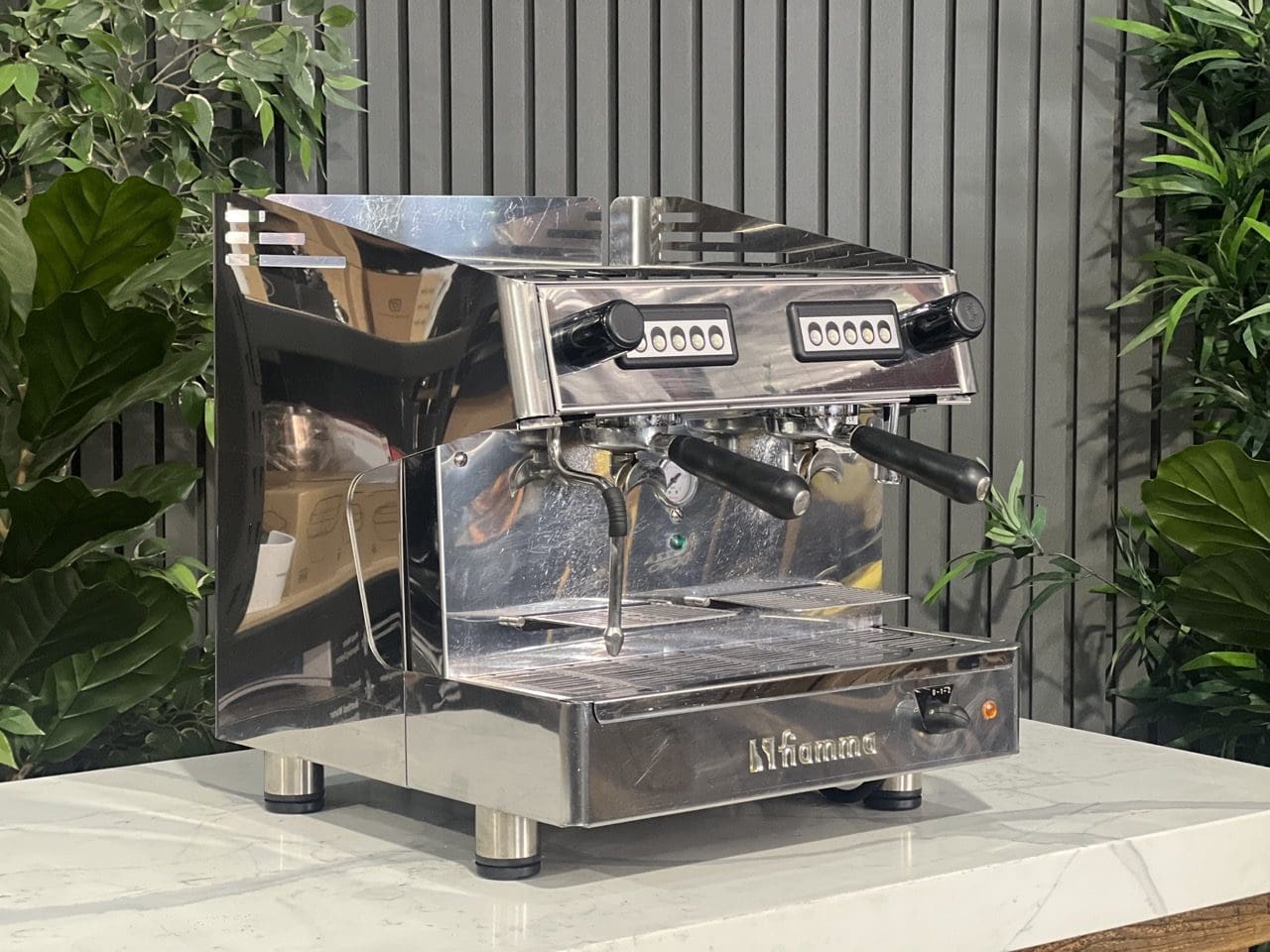 Fiamma Atlantic Compact 2 Group Stainless Espresso Coffee Machine - Used