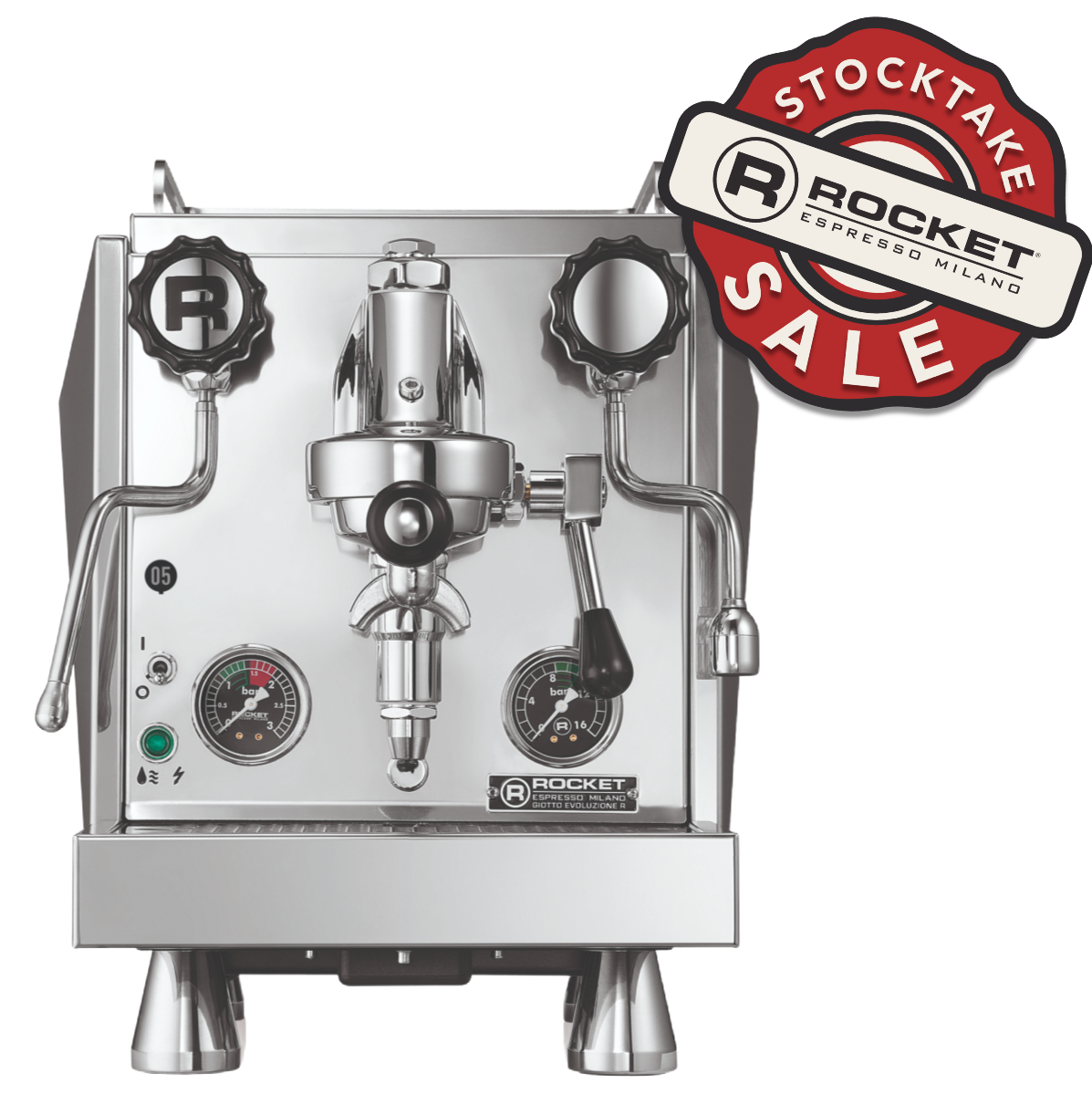 Rocket Giotto Cronometro R 1 Group Coffee Machine Stainless - New