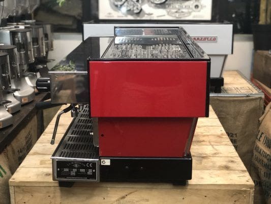 La Marzocco Linea 4 Group Coffee Machine Red with Chrono Touch Pads - Used