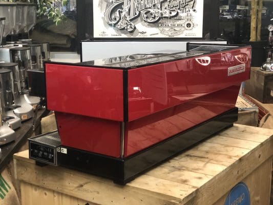La Marzocco Linea 4 Group Coffee Machine Red with Chrono Touch Pads - Used