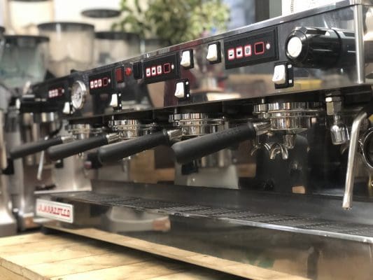 La Marzocco Linea 4 Group Coffee Machine Red with Chrono Touch Pads - Used