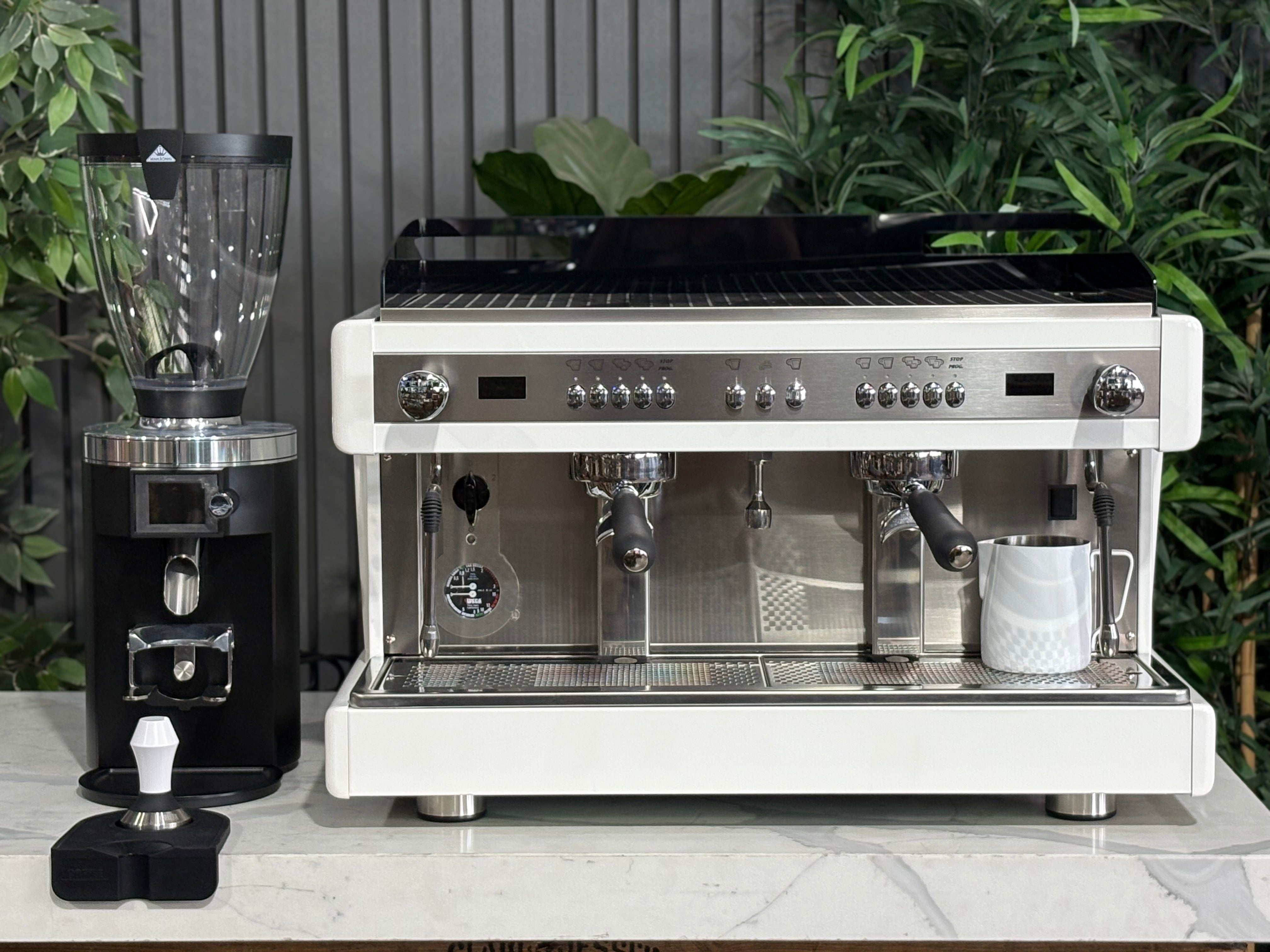 Wega Airy 2 Group Coffee Machine with Interchangeable Colour Panels & Mahlkönig E65S Grinder Package - New