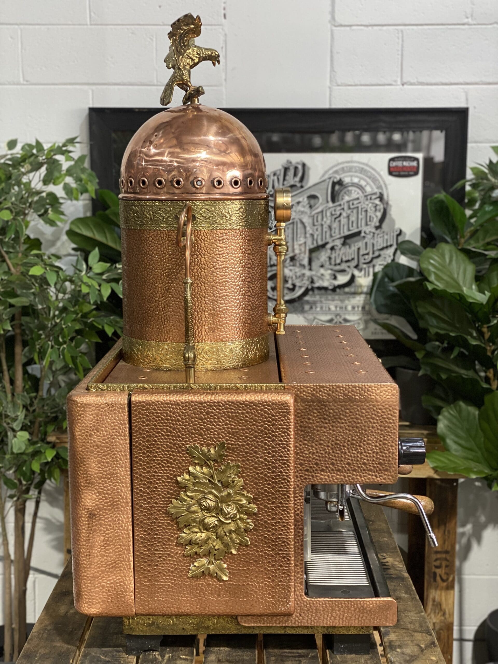 Rancilio Z9 Vintage 2 Group Brass Espresso Coffee Machine - 1858 Princes Highway Clayton VIC 3168 - Coffee Machine Warehouse