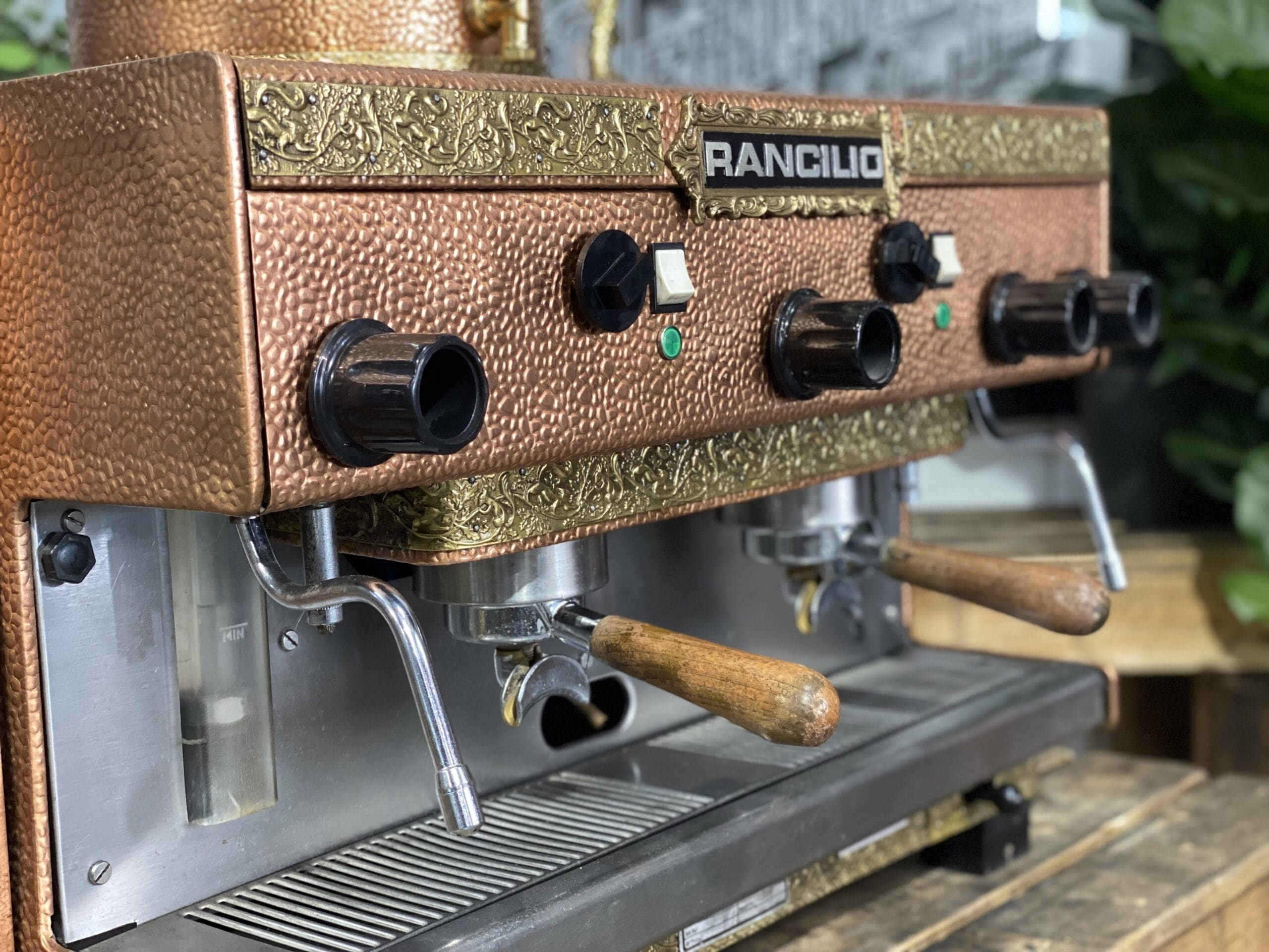 Rancilio Z9 Vintage 2 Group Brass Espresso Coffee Machine - 1858 Princes Highway Clayton VIC 3168 - Coffee Machine Warehouse