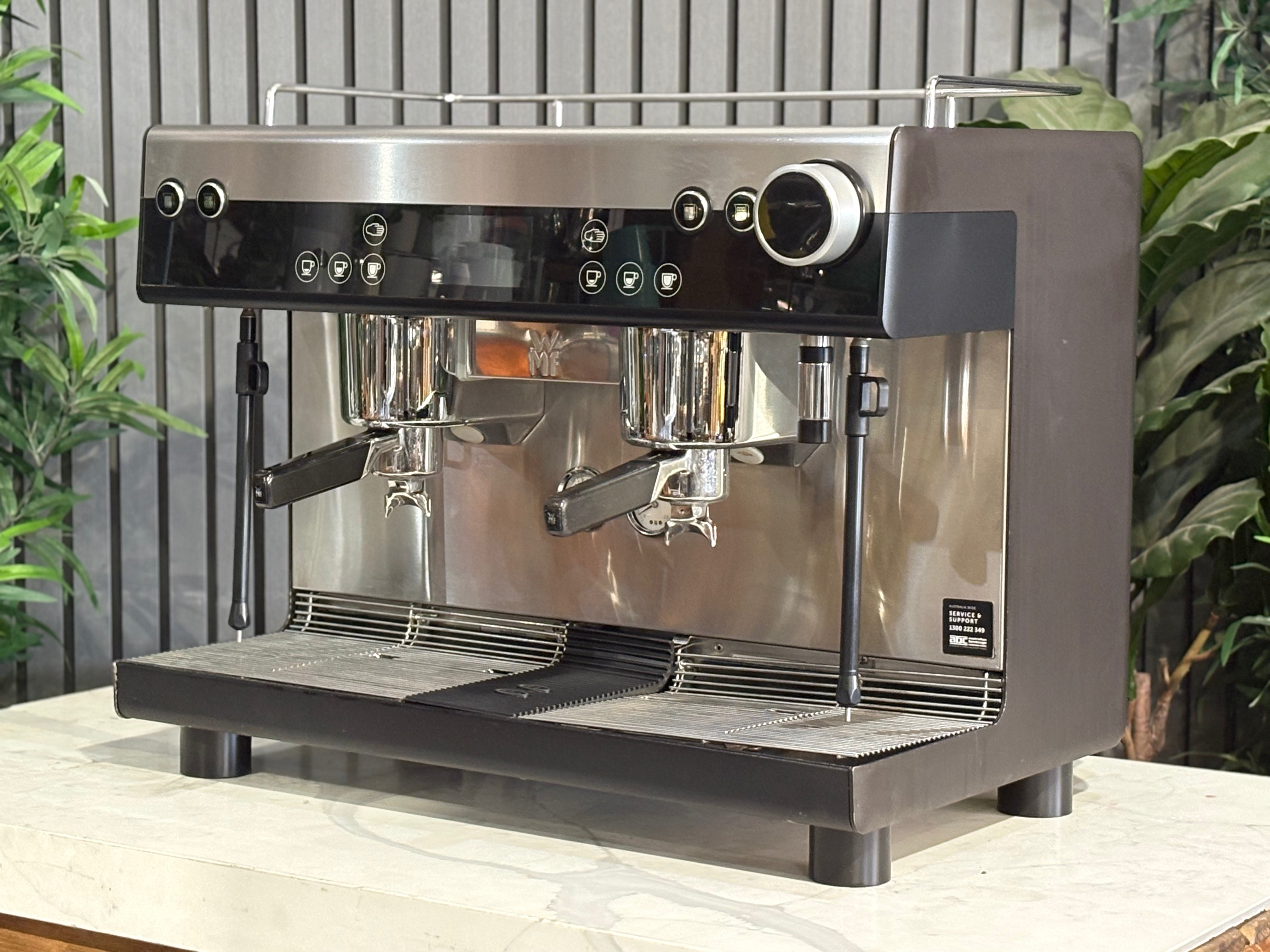WMF Espresso Next Coffee Machine 2 Group - Built in Grinder & Tamper & Autosteam