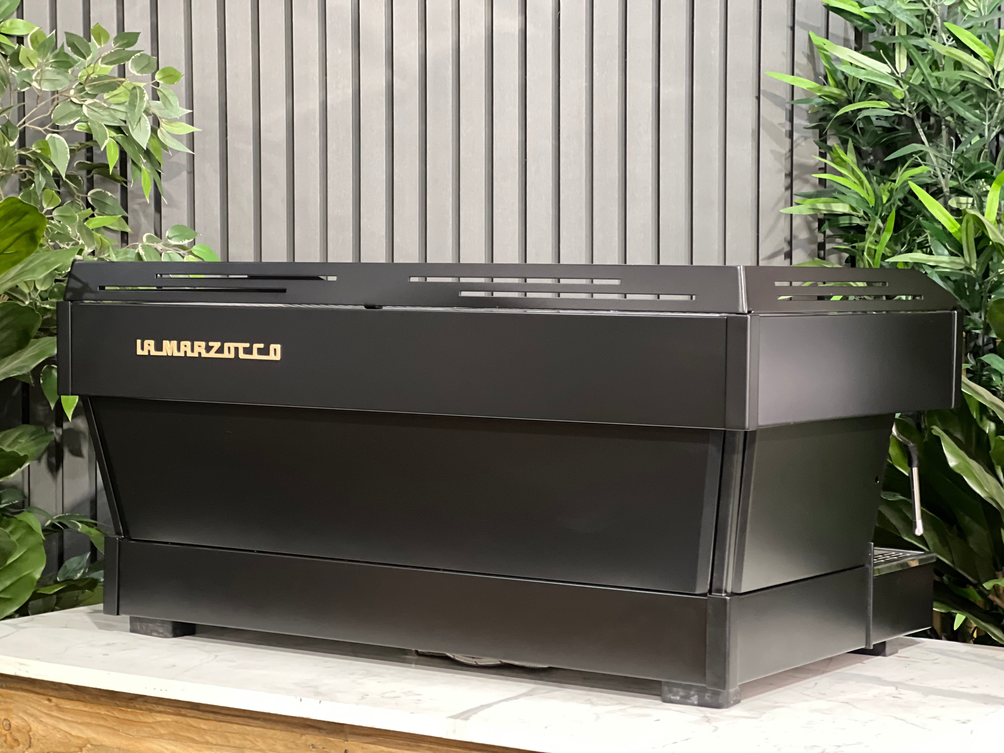 La Marzocco Linea PB 3 Group Black with Gold Pesado & Gold Logo - Used