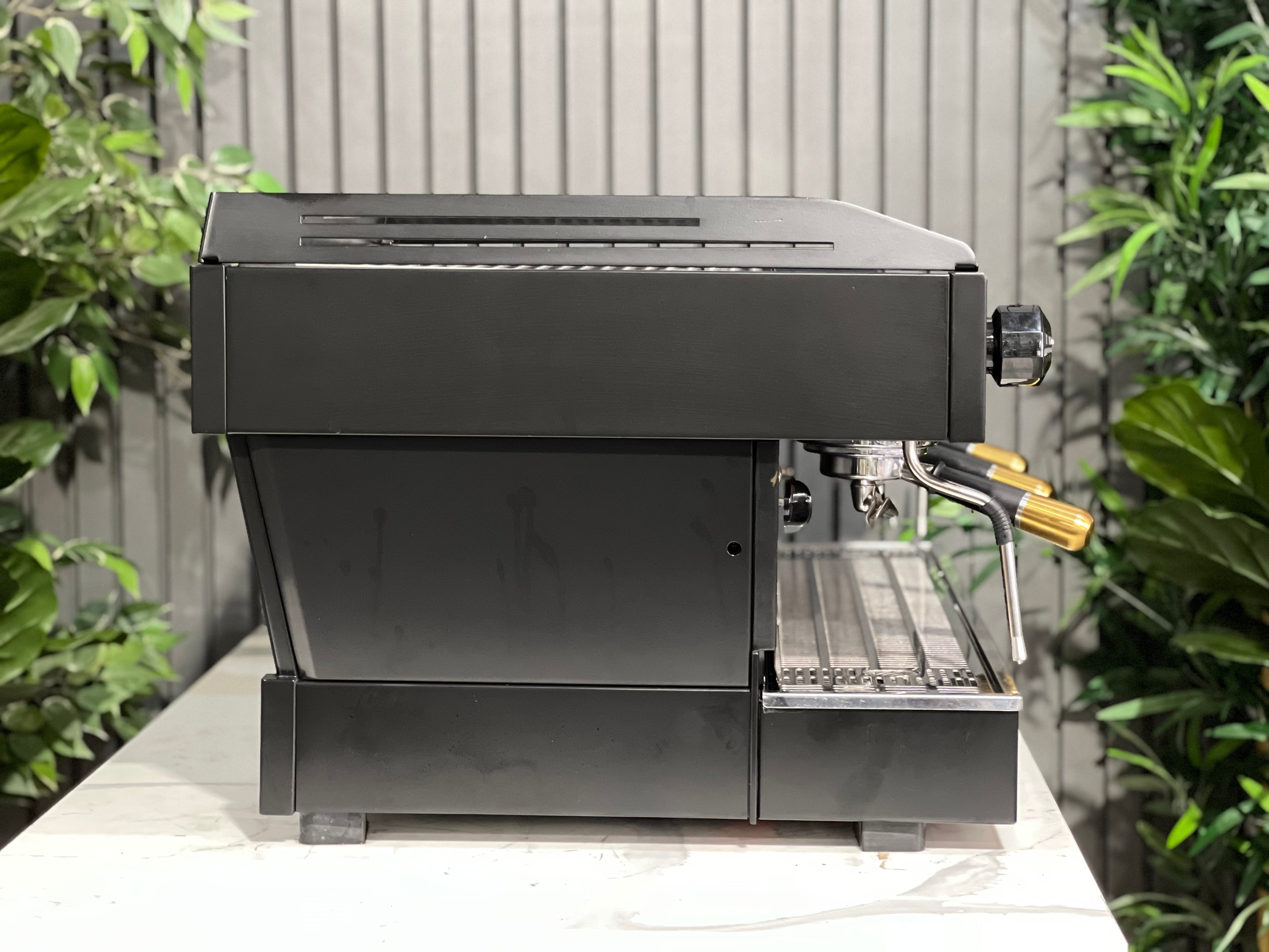 La Marzocco Linea PB 3 Group Black with Gold Pesado & Gold Logo - Used