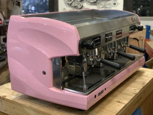 Wega Polaris 3 Group Pink Espresso Machine - Used