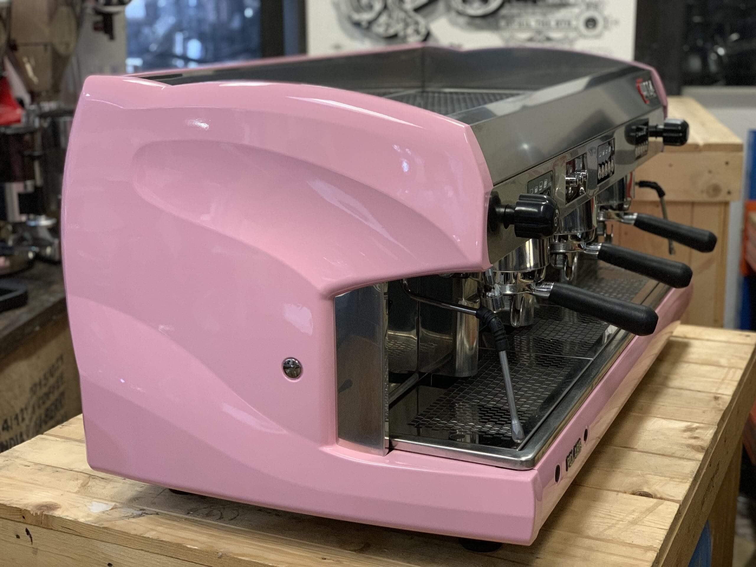 Wega Polaris 3 Group Pink Espresso Machine - Used