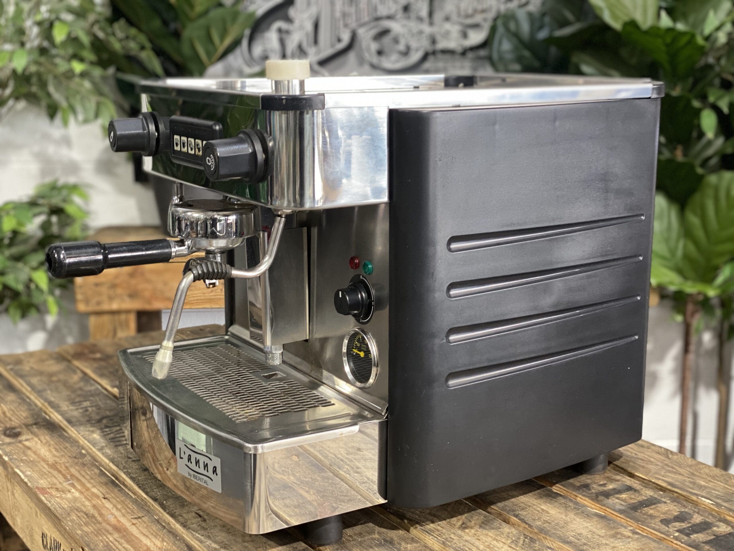 Iberital L'Anna 1 Group Black Espresso Coffee Machine - Used